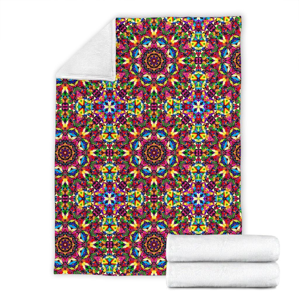 Kaleidoscope Pattern Print Blanket-grizzshop