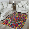 Kaleidoscope Pattern Print Floor Mat-grizzshop