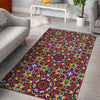 Kaleidoscope Pattern Print Floor Mat-grizzshop