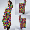 Kaleidoscope Pattern Print Hooded Blanket-grizzshop