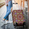 Kaleidoscope Pattern Print Luggage Cover Protector-grizzshop