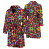 Kaleidoscope Pattern Print Men Long Robe-grizzshop