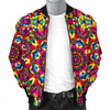 Kaleidoscope Pattern Print Men's Bomber Jacket-grizzshop