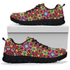 Kaleidoscope Pattern Print Sneaker Shoes For Men Women-grizzshop