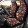 Kaleidoscope Pattern Print Universal Fit Car Seat Covers-grizzshop