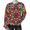 Kaleidoscope Pattern Print Women's Sweatshirt-grizzshop