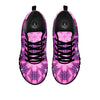 Kaleidoscope Pink Print Pattern Black Sneaker-grizzshop