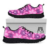 Kaleidoscope Pink Print Pattern Black Sneaker-grizzshop