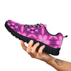 Kaleidoscope Pink Print Pattern Black Sneaker-grizzshop