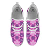 Kaleidoscope Pink Print Pattern White Athletic Shoes-grizzshop