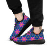 Kaleidoscope Psychedelic Print Pattern Black Athletic Shoes-grizzshop