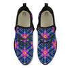 Kaleidoscope Psychedelic Print Pattern Black Athletic Shoes-grizzshop