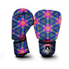 Kaleidoscope Psychedelic Print Pattern Boxing Gloves-grizzshop