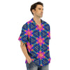 Kaleidoscope Psychedelic Print Pattern Men's Hawaiian Shirt-grizzshop