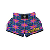 Kaleidoscope Psychedelic Print Pattern Muay Thai Boxing Shorts-grizzshop