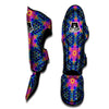 Kaleidoscope Psychedelic Print Pattern Muay Thai Shin Guards-grizzshop