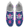 Kaleidoscope Psychedelic Print Pattern White Athletic Shoes-grizzshop