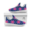 Kaleidoscope Psychedelic Print Pattern White Athletic Shoes-grizzshop