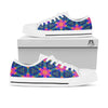 Kaleidoscope Psychedelic Print Pattern White Low Top Shoes-grizzshop