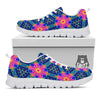 Kaleidoscope Psychedelic Print Pattern White Sneaker-grizzshop