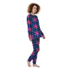 Kaleidoscope Psychedelic Print Pattern Women's Pajamas-grizzshop