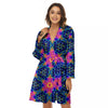 Kaleidoscope Psychedelic Print Pattern Women's Robe-grizzshop