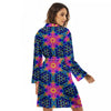 Kaleidoscope Psychedelic Print Pattern Women's Robe-grizzshop