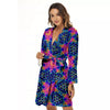 Kaleidoscope Psychedelic Print Pattern Women's Robe-grizzshop