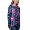 Kaleidoscope Psychedelic Print Pattern Women's Sweatshirt-grizzshop