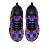 Kaleidoscope Rainbow Print Pattern Black Sneaker-grizzshop