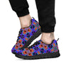 Kaleidoscope Rainbow Print Pattern Black Sneaker-grizzshop