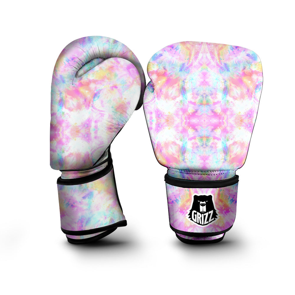 Kaleidoscope Tie Dye Pastel Print Pattern Boxing Gloves-grizzshop
