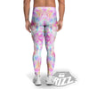 Kaleidoscope Tie Dye Pastel Print Pattern Men's Leggings-grizzshop