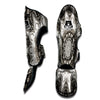 Kaleidoscope White Print Muay Thai Shin Guards-grizzshop