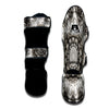 Kaleidoscope White Print Muay Thai Shin Guards-grizzshop