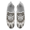 Kaleidoscope White Print White Athletic Shoes-grizzshop