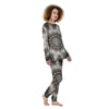 Kaleidoscope White Print Women's Pajamas-grizzshop