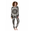 Kaleidoscope White Print Women's Pajamas-grizzshop