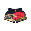 Kanagawa Wave Golden Print Muay Thai Boxing Shorts-grizzshop