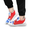 Kanagawa Wave Japanese Print White Athletic Shoes-grizzshop