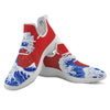 Kanagawa Wave Japanese Print White Athletic Shoes-grizzshop