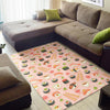 Kawaii Sushi Pattern Print Floor Mat-grizzshop