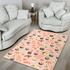 Kawaii Sushi Pattern Print Floor Mat-grizzshop