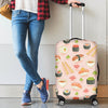 Kawaii Sushi Pattern Print Luggage Cover Protector-grizzshop