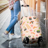 Kawaii Sushi Pattern Print Luggage Cover Protector-grizzshop