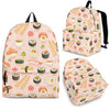 Kawaii Sushi Pattern Print Premium Backpack-grizzshop