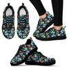 Kawaii Sushi Print Pattern Black Sneaker Shoes For Men Women-grizzshop