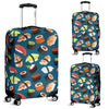 Kawaii Sushi Print Pattern Luggage Cover Protector-grizzshop