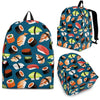 Kawaii Sushi Print Pattern Premium Backpack-grizzshop