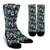 Kawaii Sushi Print Pattern Unisex Crew Socks-grizzshop